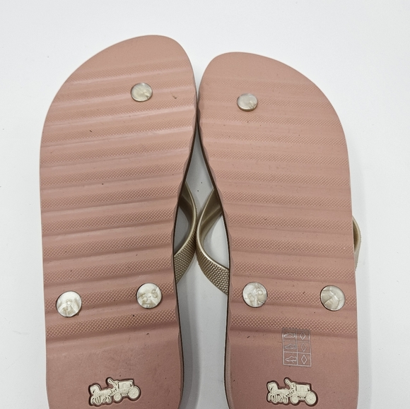 Coach Zac Flip Flops Size 5/6 - Picture 3 of 5